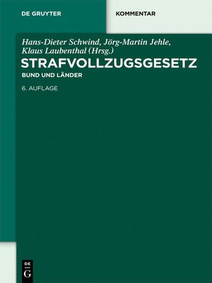 cover image of Strafvollzugsgesetz